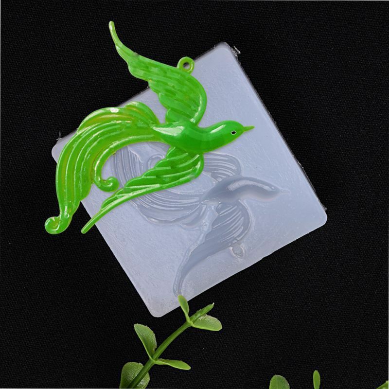 Beatuy Bird Phoenix Pendant Jewelry Silicone Mold Craft Tool Jewelry Making DIY
