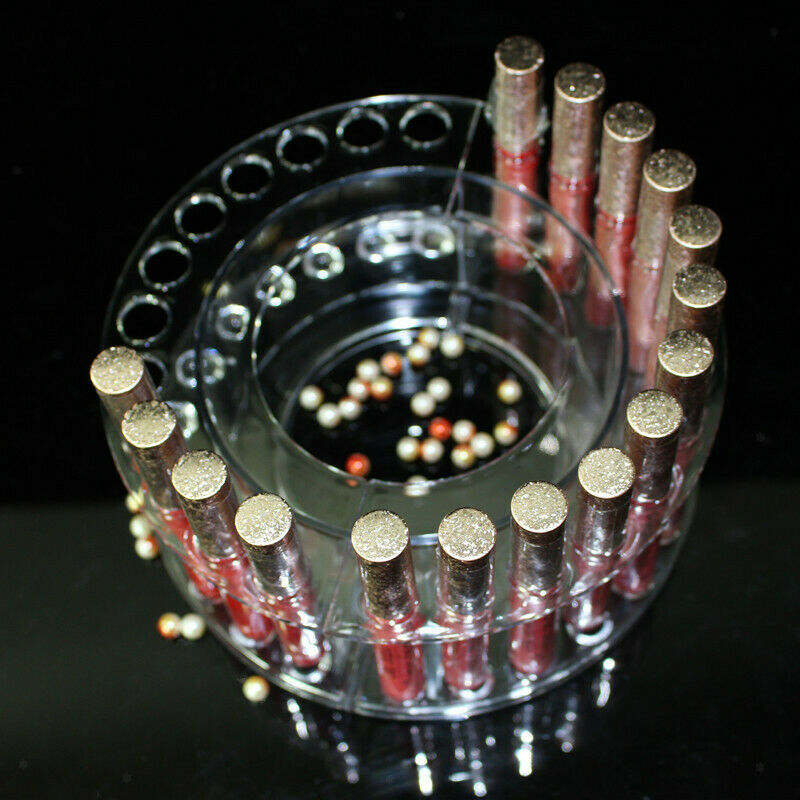 Clear Makeup/Nail Brush Pencil Pen Display Stand 12 Organizer