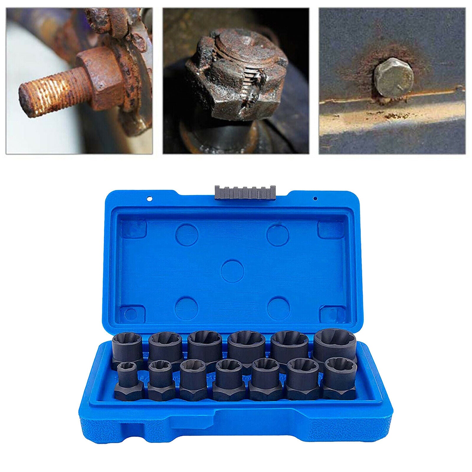 Bolt Remover Bolt Remover Tool with Carrying Case Remove Damaged Nuts Screws