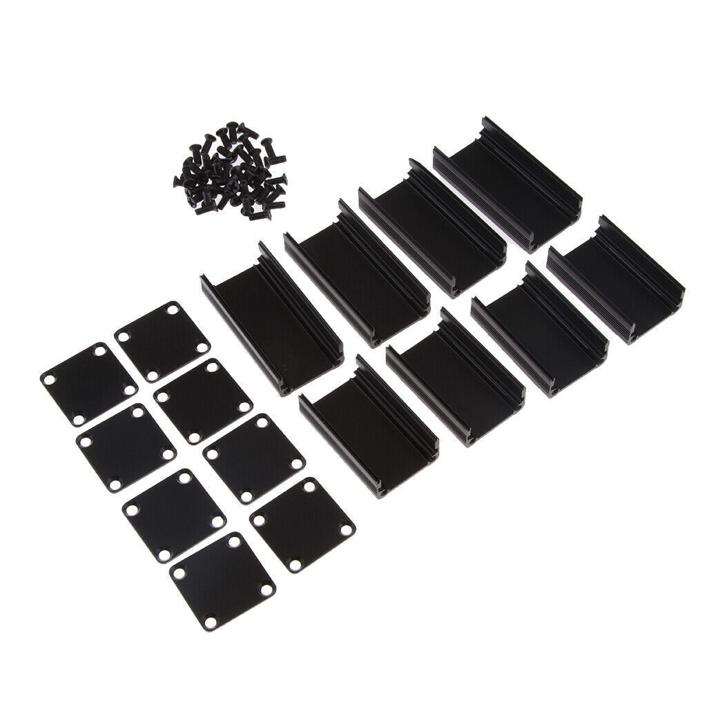 2 Set 40x25x25mm+2 Set 50x25x25mm Aluminum PCB Instrument Box DIY Enclosure