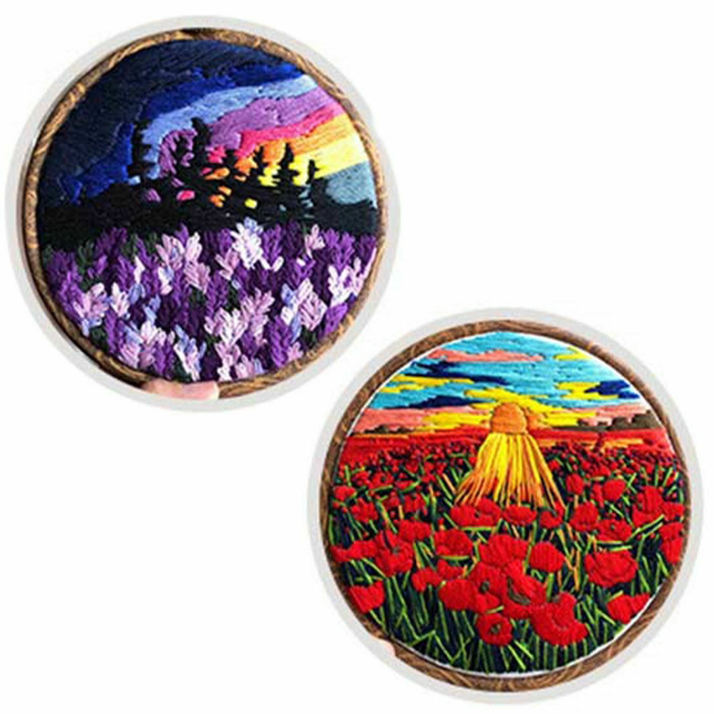 Accessories Flower Embroidery Needle Punch Cross Stitch Kit Embroidery Hoop