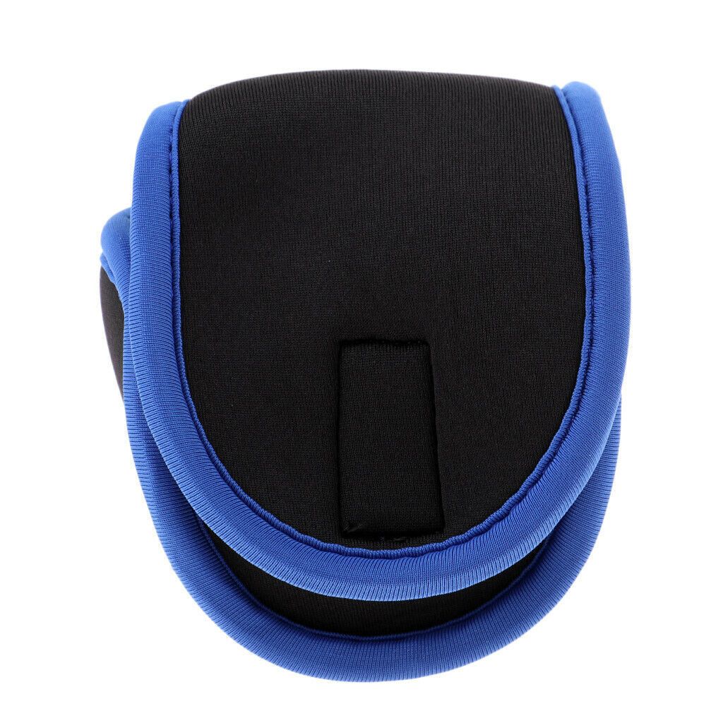 Premium Fly Fishing Reel  Bag Pouch Baitcasting Reel Protector Cover Holder Blue
