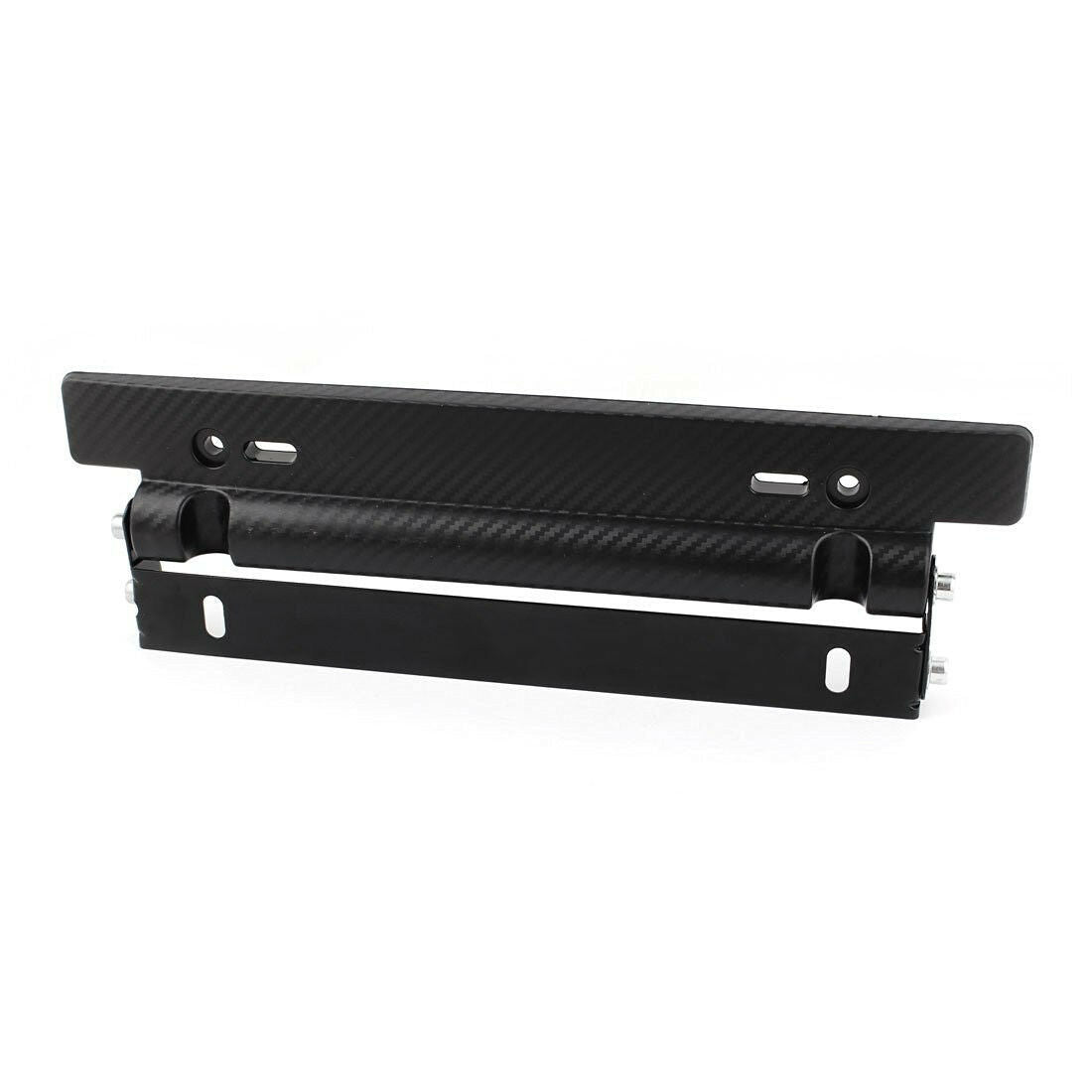 Universal Racing Carbon Fiber Look Car Number License Plate Frame Holder Bracket