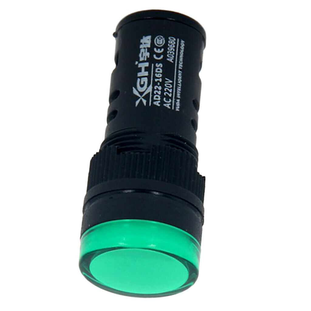 Energy Saving LED Indicator Light Green for Electricity Equipments Textile