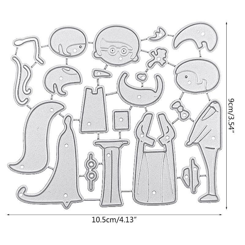 Wedding Couple Carbon Steel Cutting Dies DIY Scrapbooking Photo Album Embossing