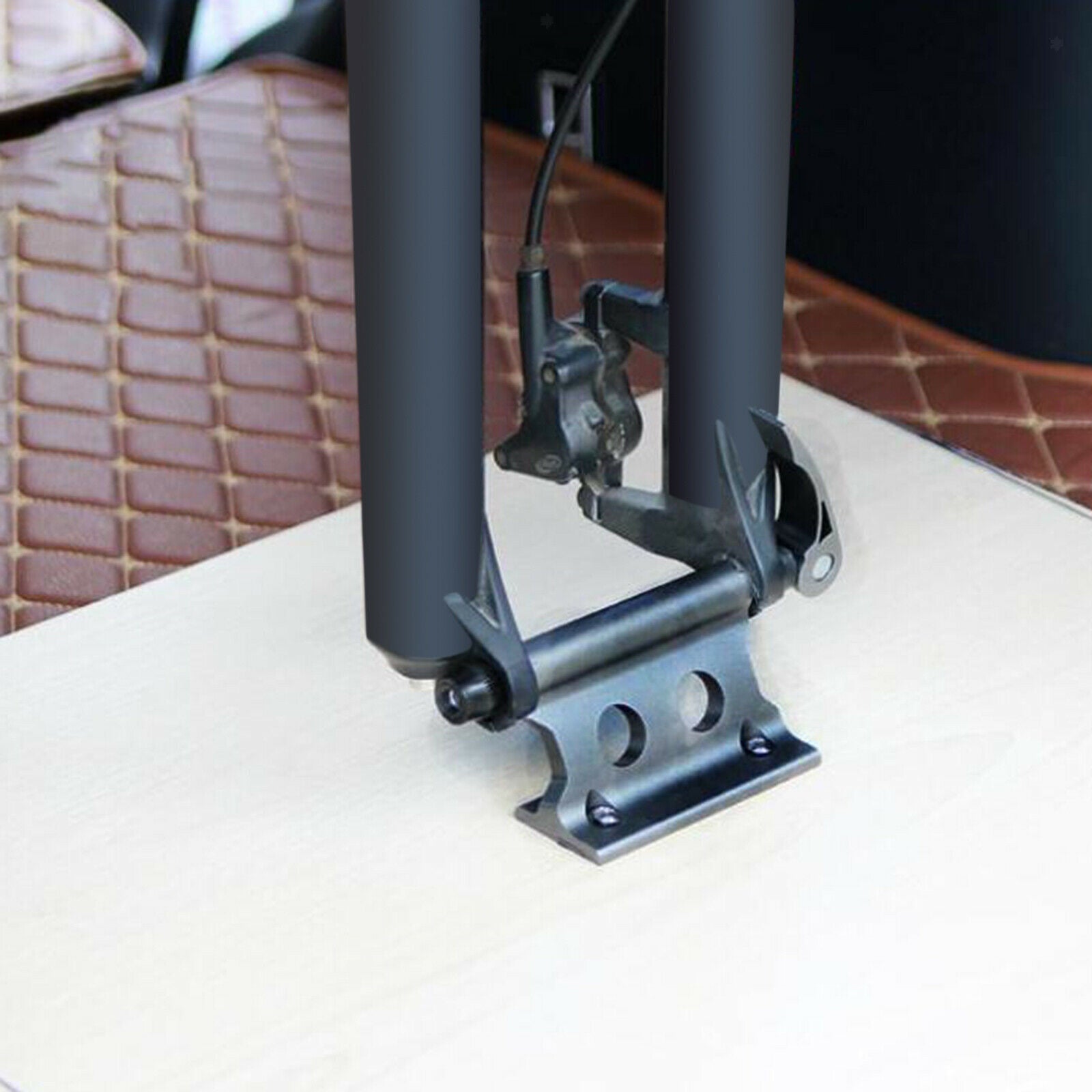 2X Bike Car Roof Bed Rack Secure Fixing Bracket Bicycle Fork Truck Carrier Lock