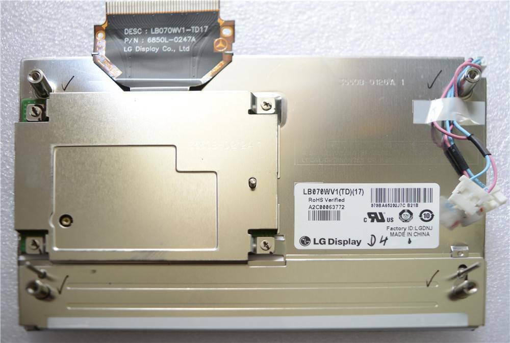 LB070WV1-TD17 7.0" LG 800×480 Resolution LCD Screen Panel