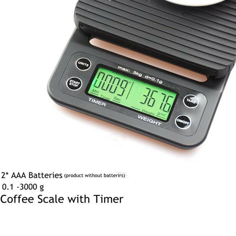 Coffee Scale with Timer, High Accuracy Kitchen Food Scale with Tare Function, H4