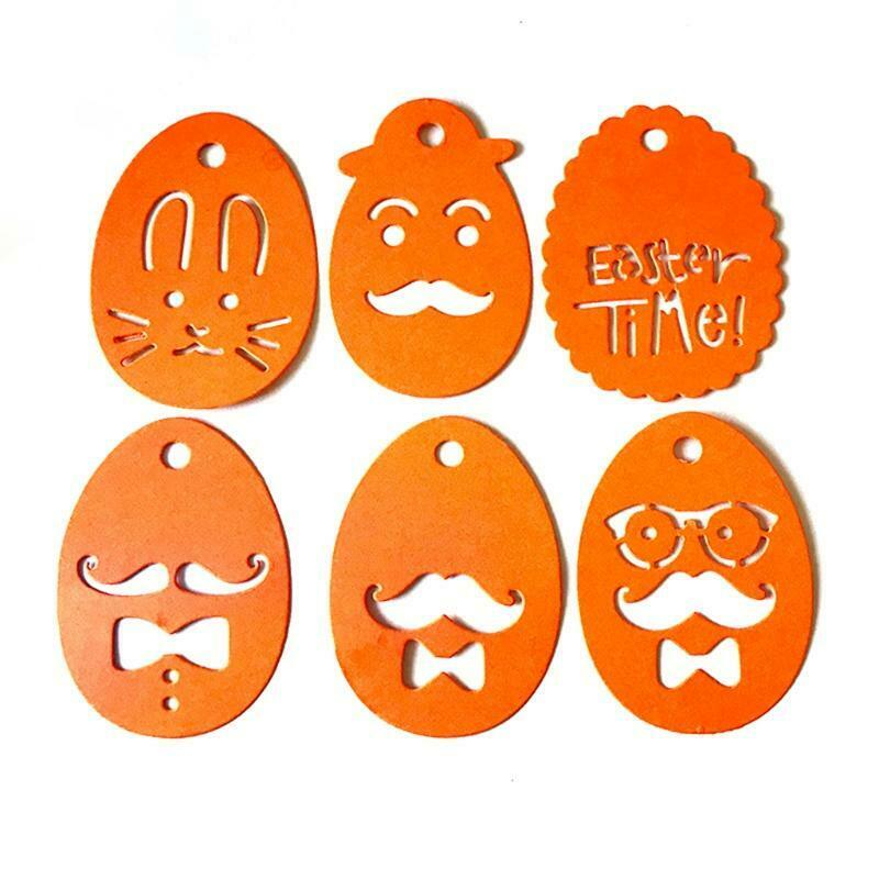 Easter Eggs Tag Metal Cutting Dies Stencil Scrapbooking DIY Album Stamp Emboss