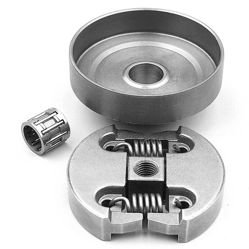 2X(Clutch & Clutch Drum & Needle Bea Fit for Chinese Chainsaw 2500 25CC P1M7)
