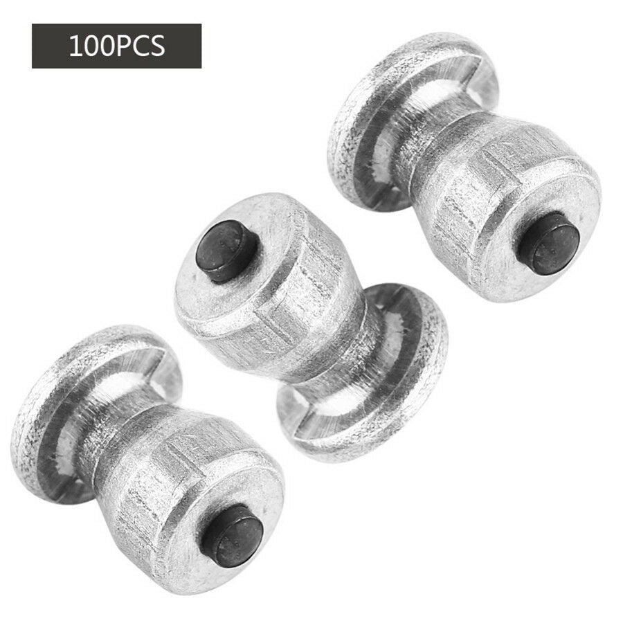 100Pcs Car Tyre Studs Screw Spikes Winter Tires Snow Chains Stud Screws 8mmx11mm