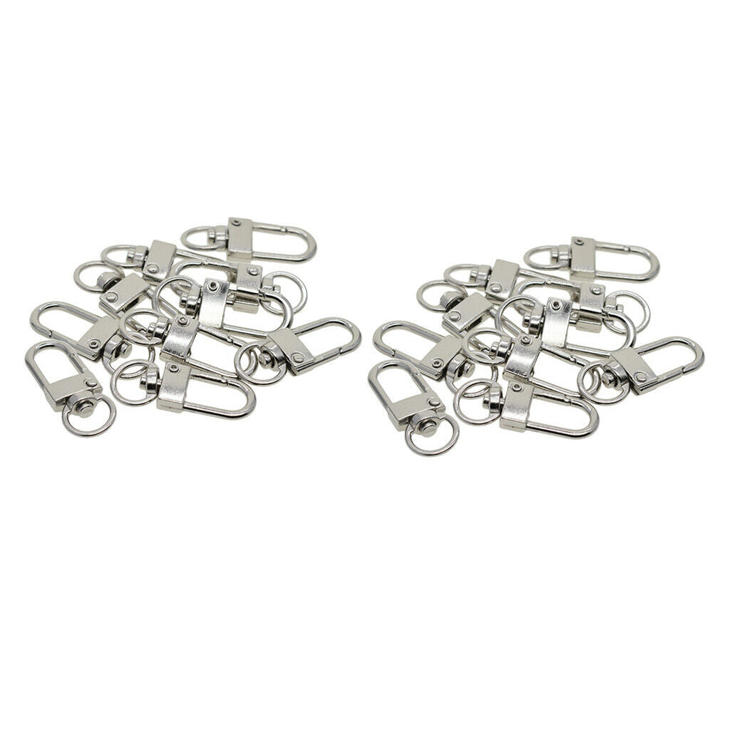 20 pieces rotating lobster clasps keychain keyring DIY