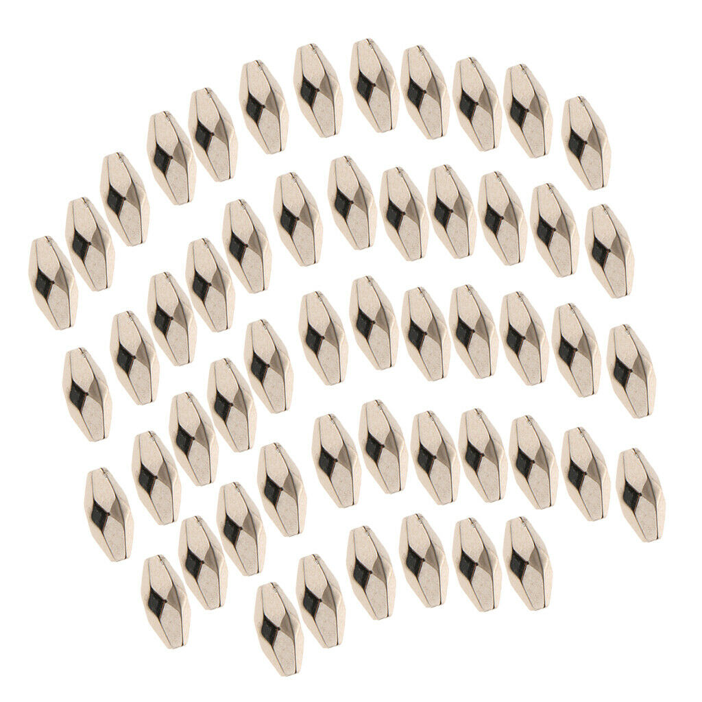 100pcs Faceted Loose Beads Geometric Handmade Craft Findings Accessories