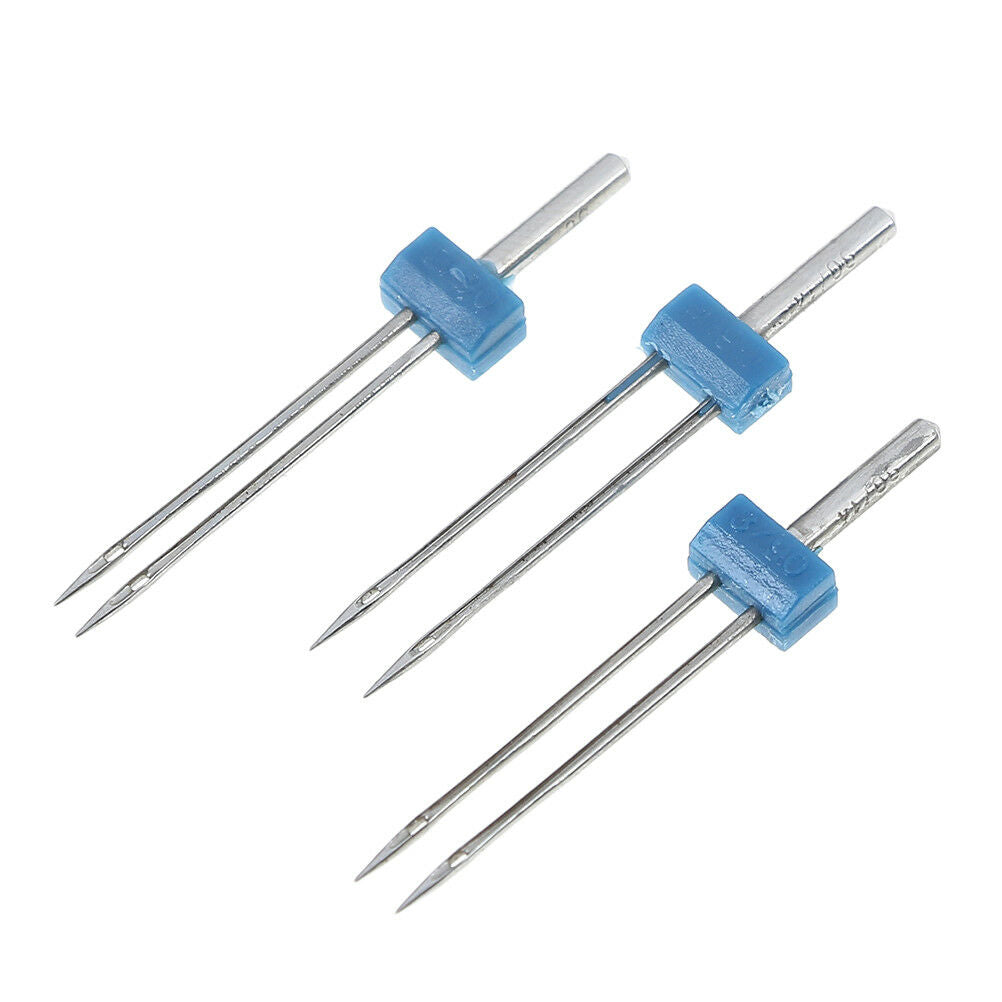 Groove Pintuck Foot With 3Size Double Twin Needles Pin Set for Brother Sew.l8