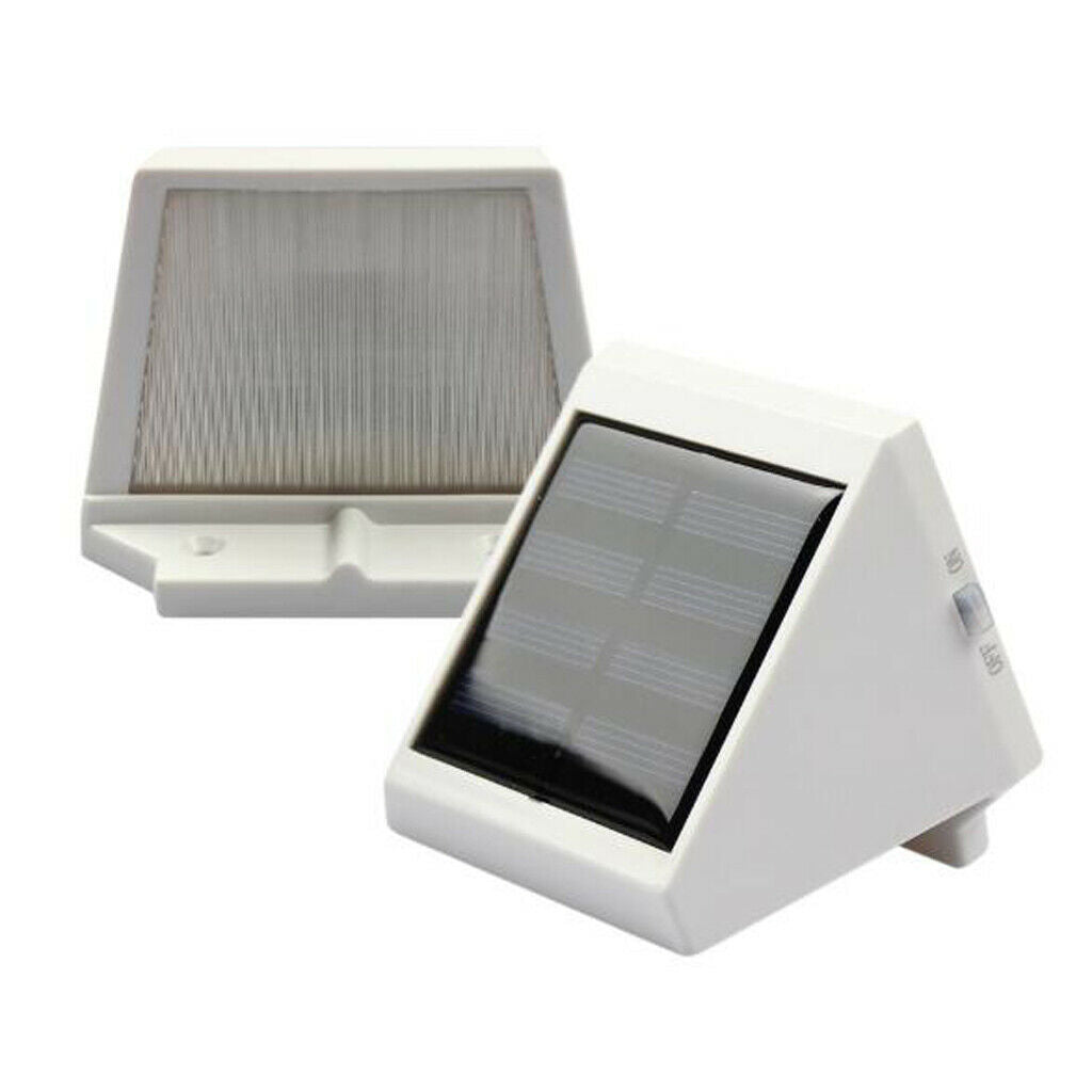 Solar Powered Lights Outdoor Wall Sconce 4 LED Wall Washer Fence Street