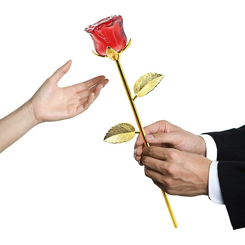 Crystal Rose Flower, Best Gift for Valentine's Day, Mother's Day, AnniversarP3P1