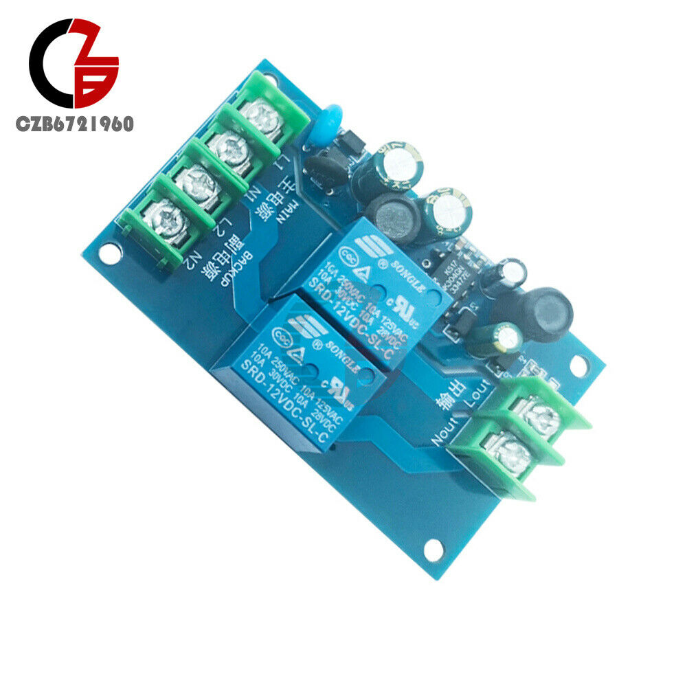 220V 2 Channel Power Supply Automatic Switcher 10A Conversion Controller Switch