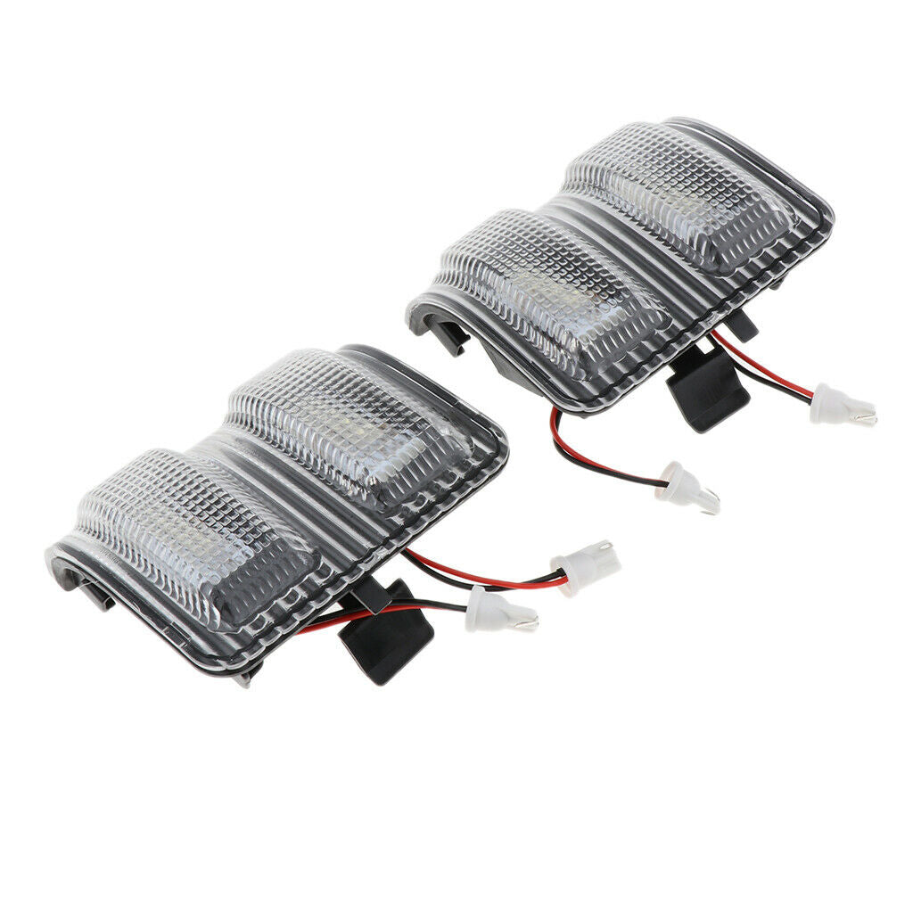 White Car LED Side Mirror Turn Signal Light for Ford 250 F350 F450