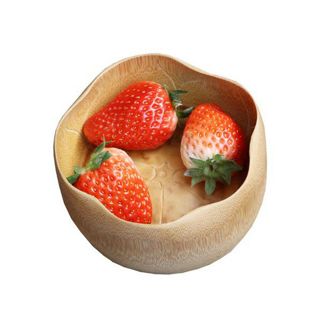 Bamboo Serving Salad Bowl, Snack, Dessert, Appetizer, Bowl, Kitchen Tableware