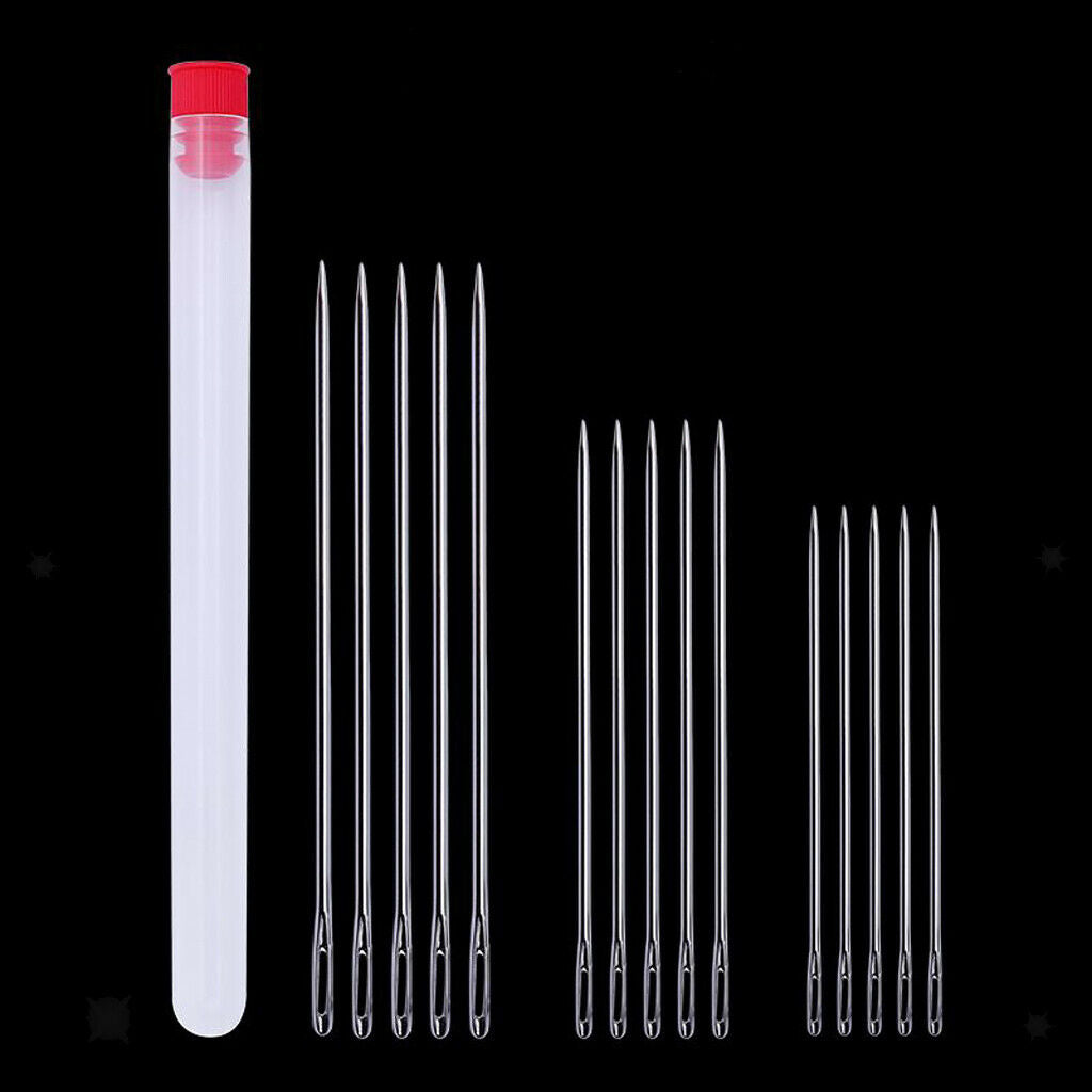 20Pcs 89/100/150/175mm Long Needles Large Big Eye  For Sewing Quilting