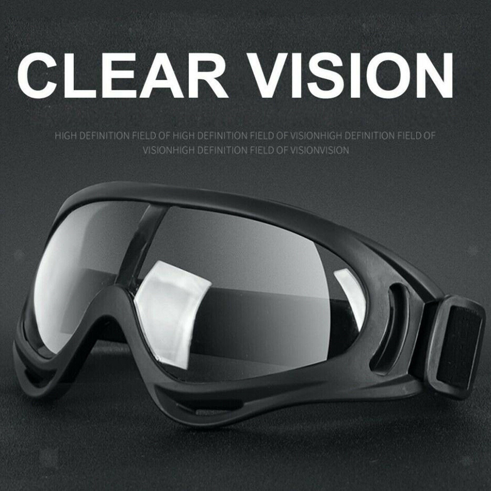 Motorcycle Chemical Splash Safety Goggles Anti Fog Protective for Lab Work