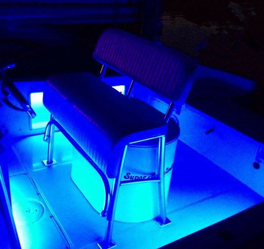 6PC Waterproof Marine Grade 12 volt Large  Blue LED Courtesy Lights