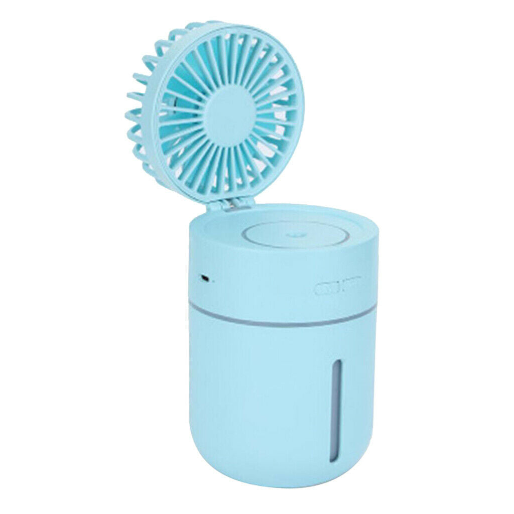 Mini USB Portable Rechargeable Humidifier Misting Cooling Spray Desktop Fan
