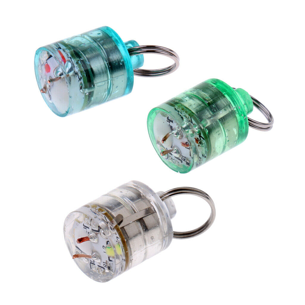 3pcs LED Fishing Lure Light Deep Sea Attractants Dropping Freshwater Saltwater