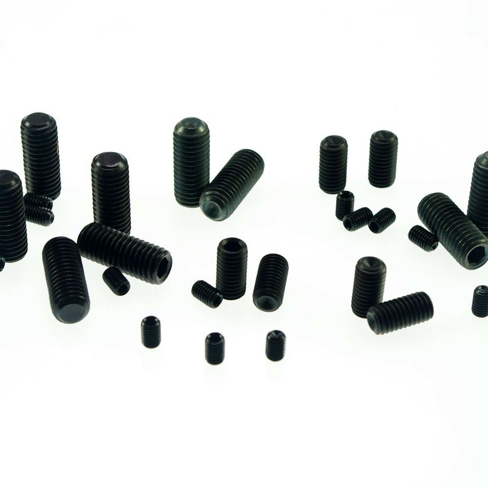 Lot10 M14x35mm Head Hex Socket Set Grub Screws Metric Threaded Cup Point