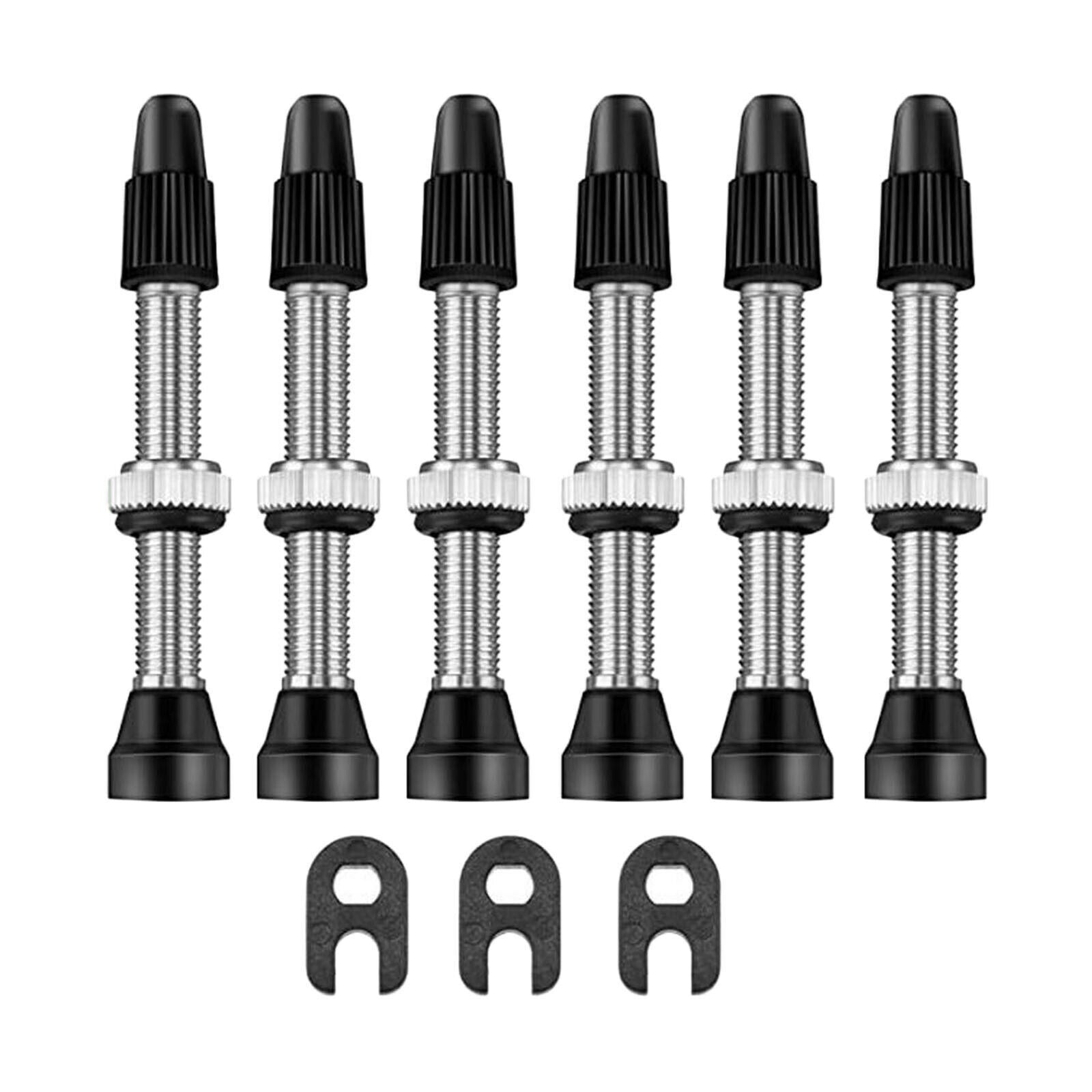 3Pair Presta Valve Stems w/Value Core Remover Tool for Tubeless Rims & Wheel