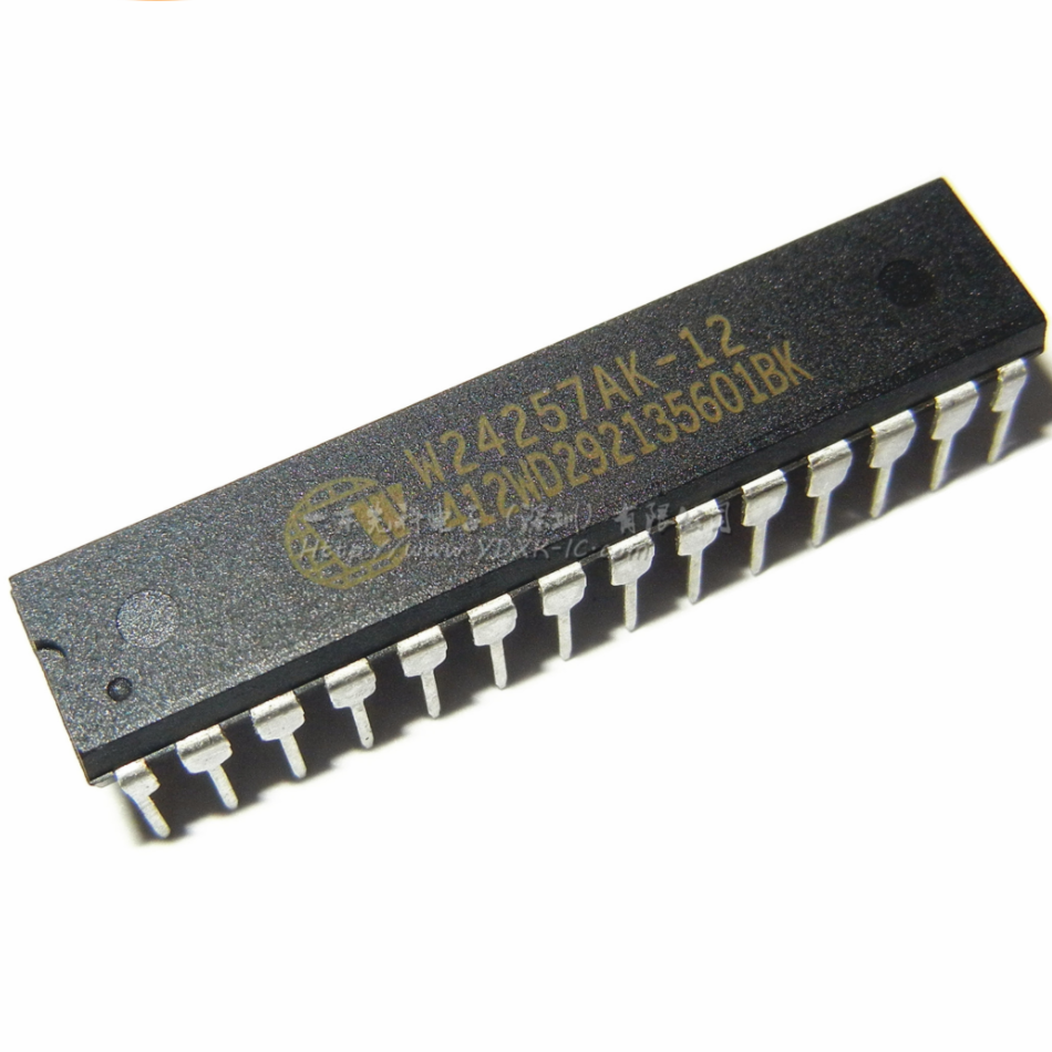 10PCS IC WINBOND DIP-28(SKINNY) W24257AK-12 W24257AK
