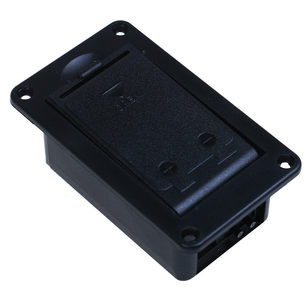 9V Black battery case holder cover box for electric guitar bass.J GwJC.l8