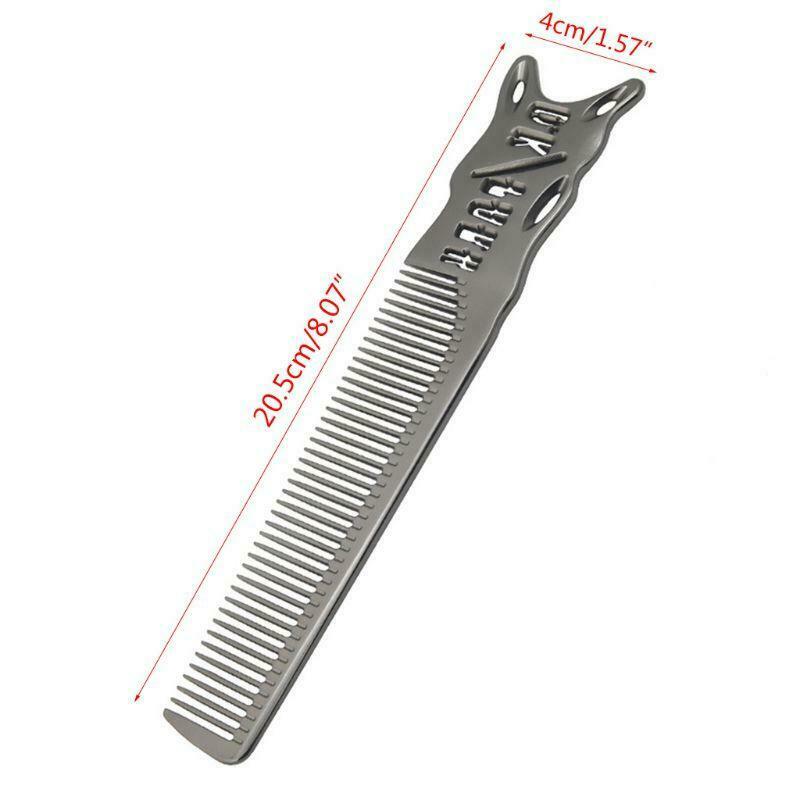 Aluminum Metal Cutting Comb Hair Hairdressing & Barbers Salon Combs Men Women