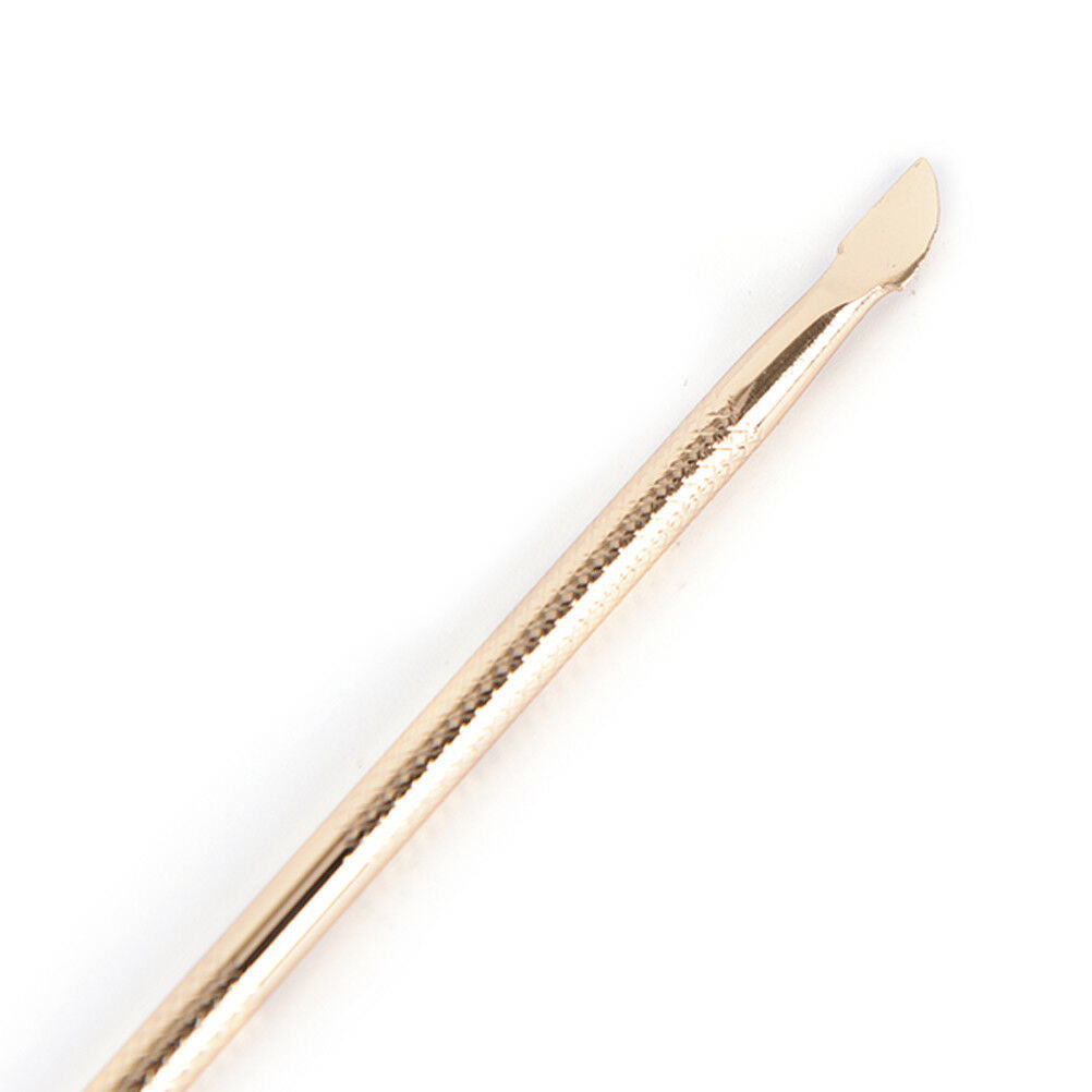 Dual-ended Nail Cuticle Pusher Remover Stainless Steel Manicure Nail Art Tool DF