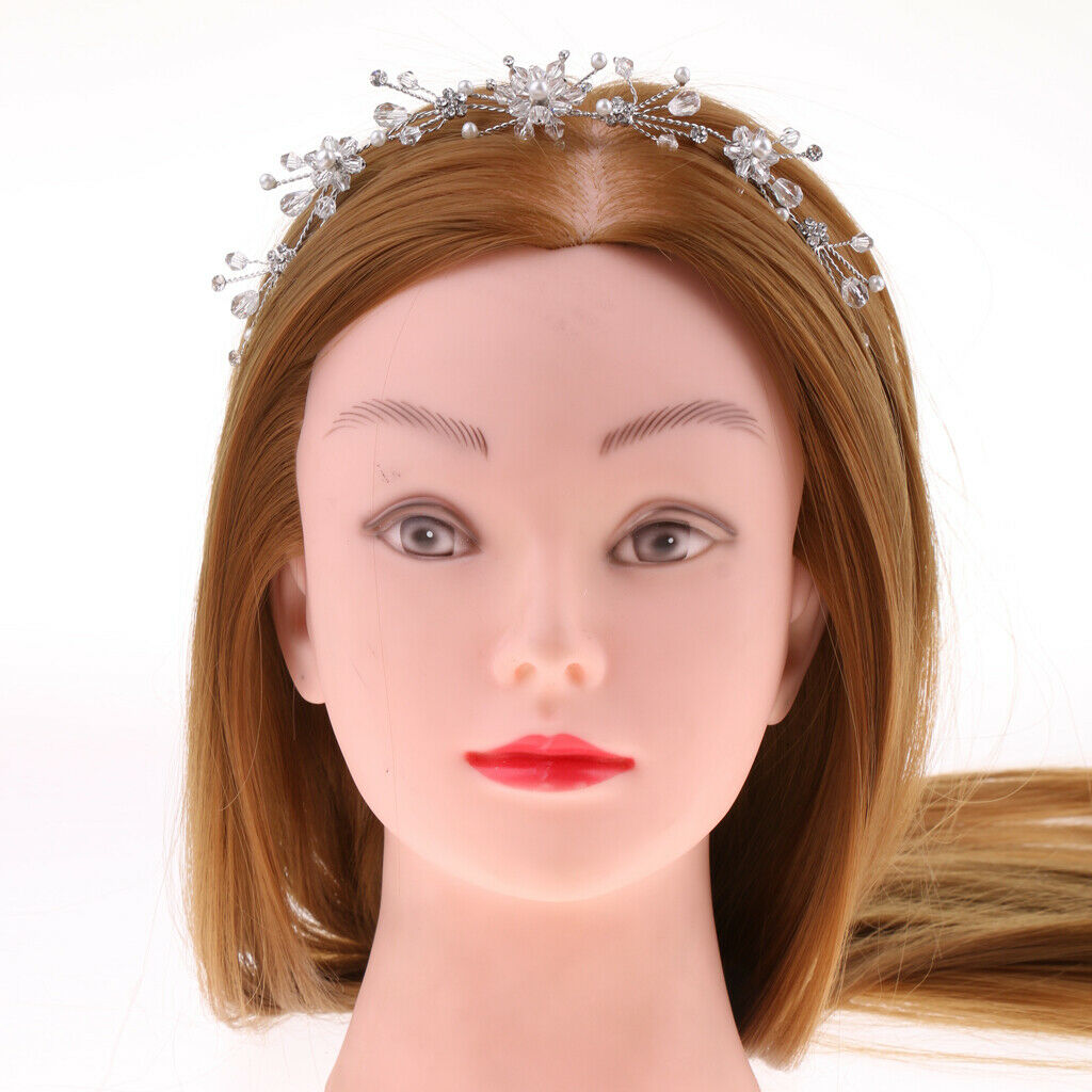 Georgeous Flower Diamante Headband Crown Tiara Wedding Party Jewelry Gift