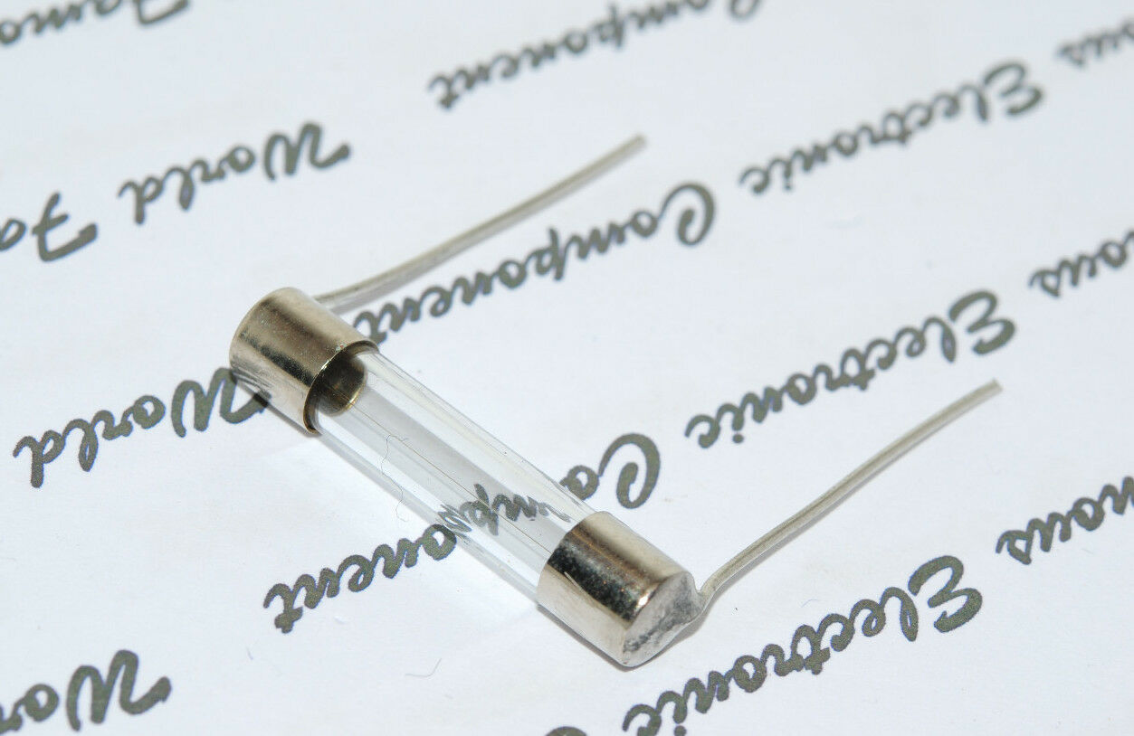 10pcs - Walter MGP 2A  250V 6.3x32mm Pigtail Glass Fuse