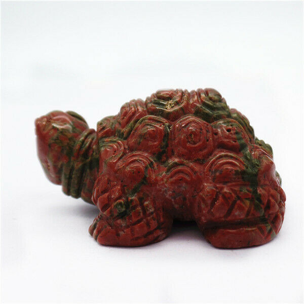 50x33x25mm Natural Unakite Jasper Carved Sea Turtle Decoration Statue HH7939