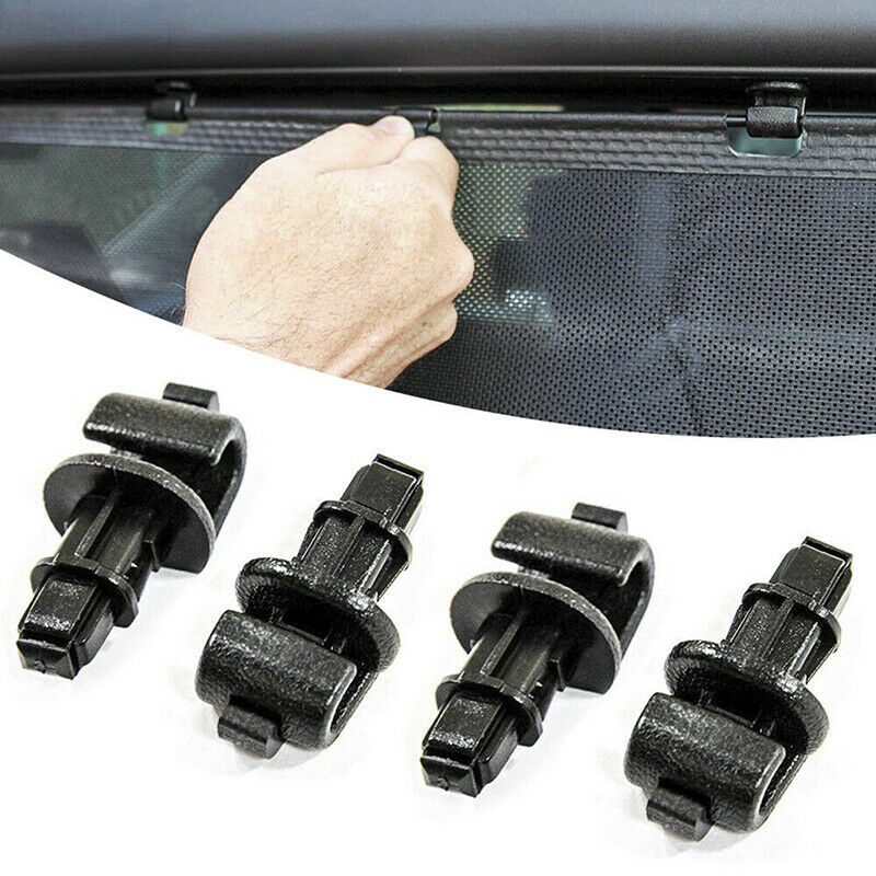 4X Black Sliding Door Sun Shade Hook Clips Kit For Odyssey 05-10 wlB vxSHFH4 TH
