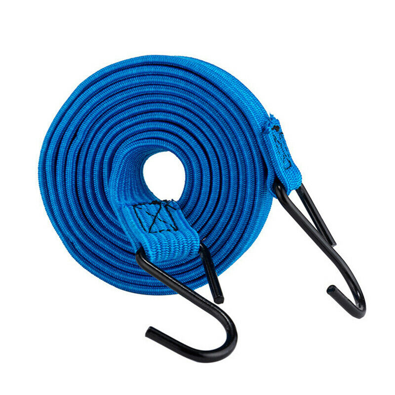 Motorcycle Bicycle Cargo Racks Tied Rubber Straps Rope Band Hook Lt