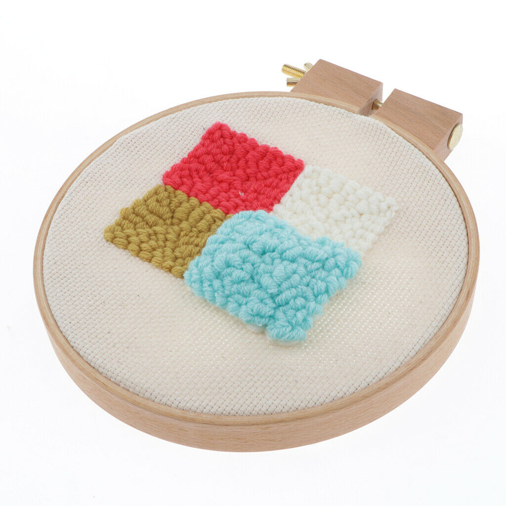 Round Embroidery Hoop Ring Wooden Cross Stitch Frame For Hand Crafts DIY Sewing