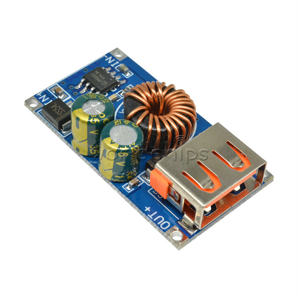 DC 6V -32V QC2.0 QC3.0 USB Fast Charging Buck Power Step Down Converter Module