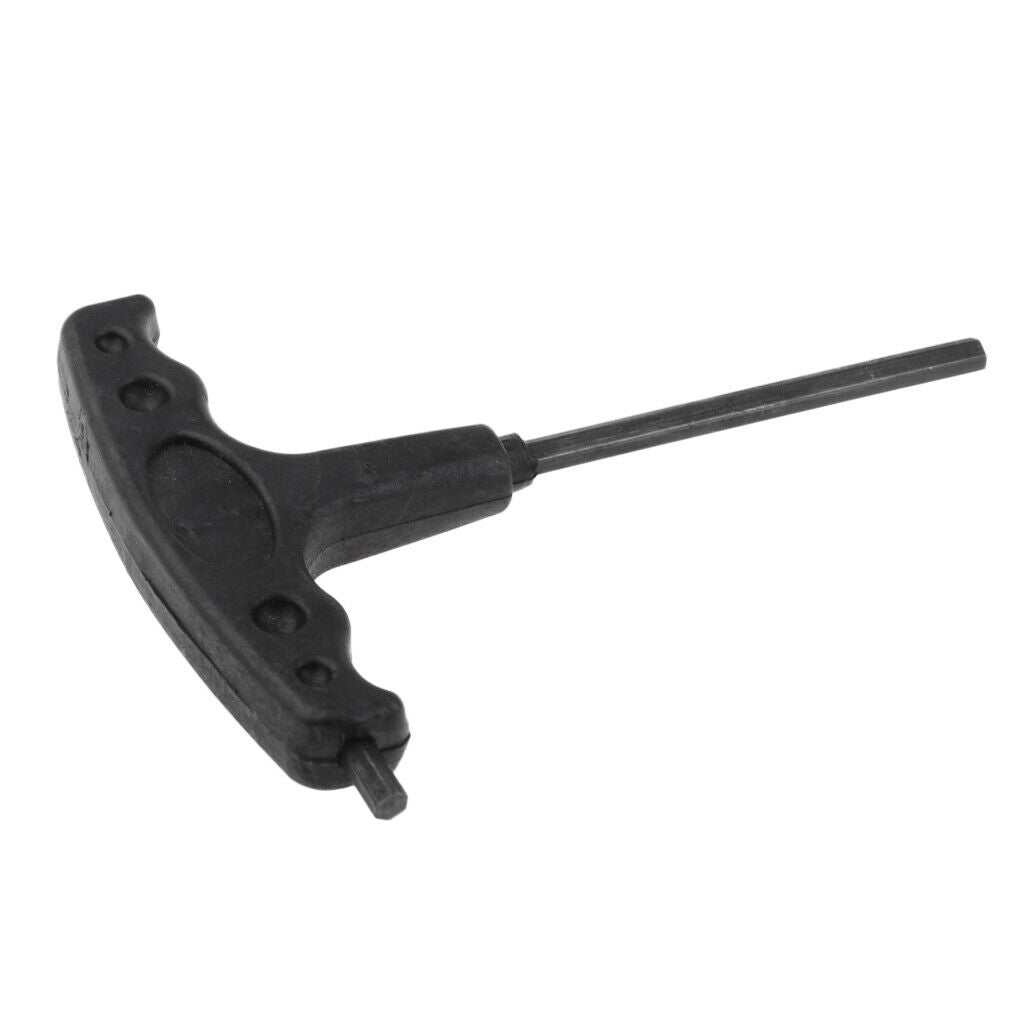 Inline Skates T Handle Wrench Hexagon Spanner Inline Skate Tool Kit Black