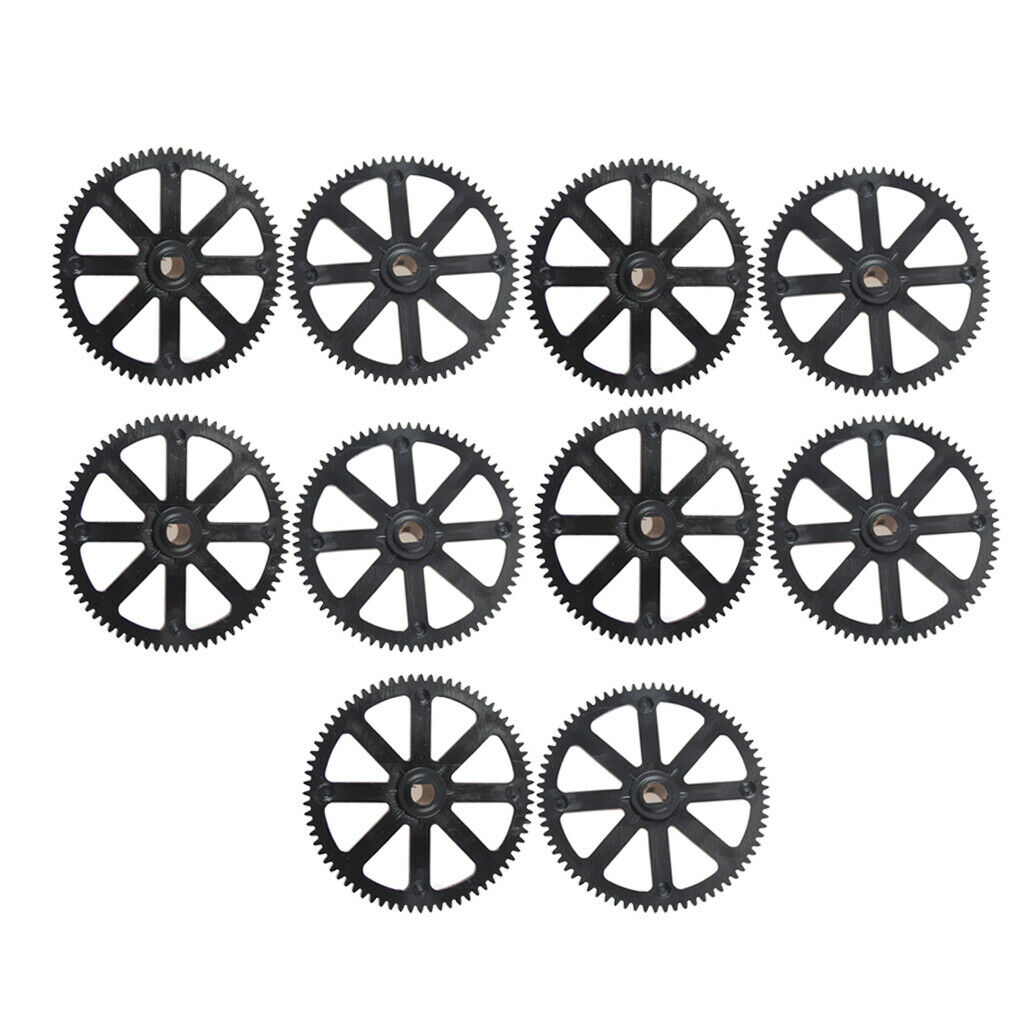 Set of 10 Fit WLtoys XK K130 RC Drone Main Gear Parts Replacement Black