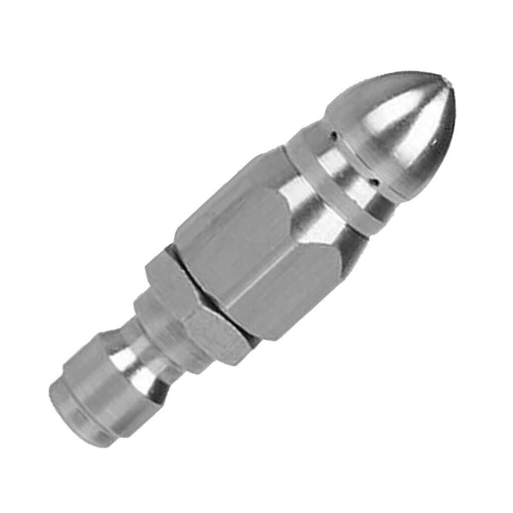 1/4 Inch Stainless Steel Pressure Washer Rotary Jetter Nozzle 1 Front 6 Back