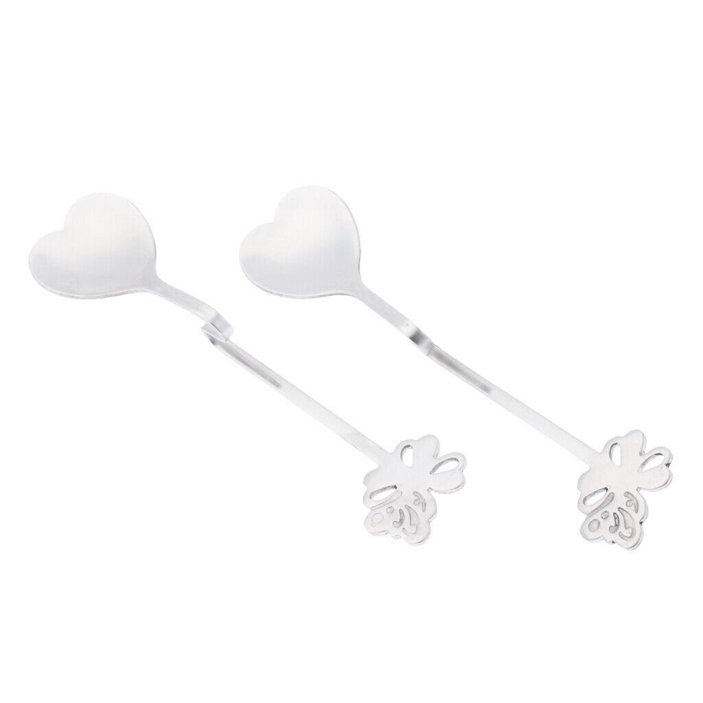 Durable Cute Coffee Spoons Great Gifts for Friends Family 2 Pieces