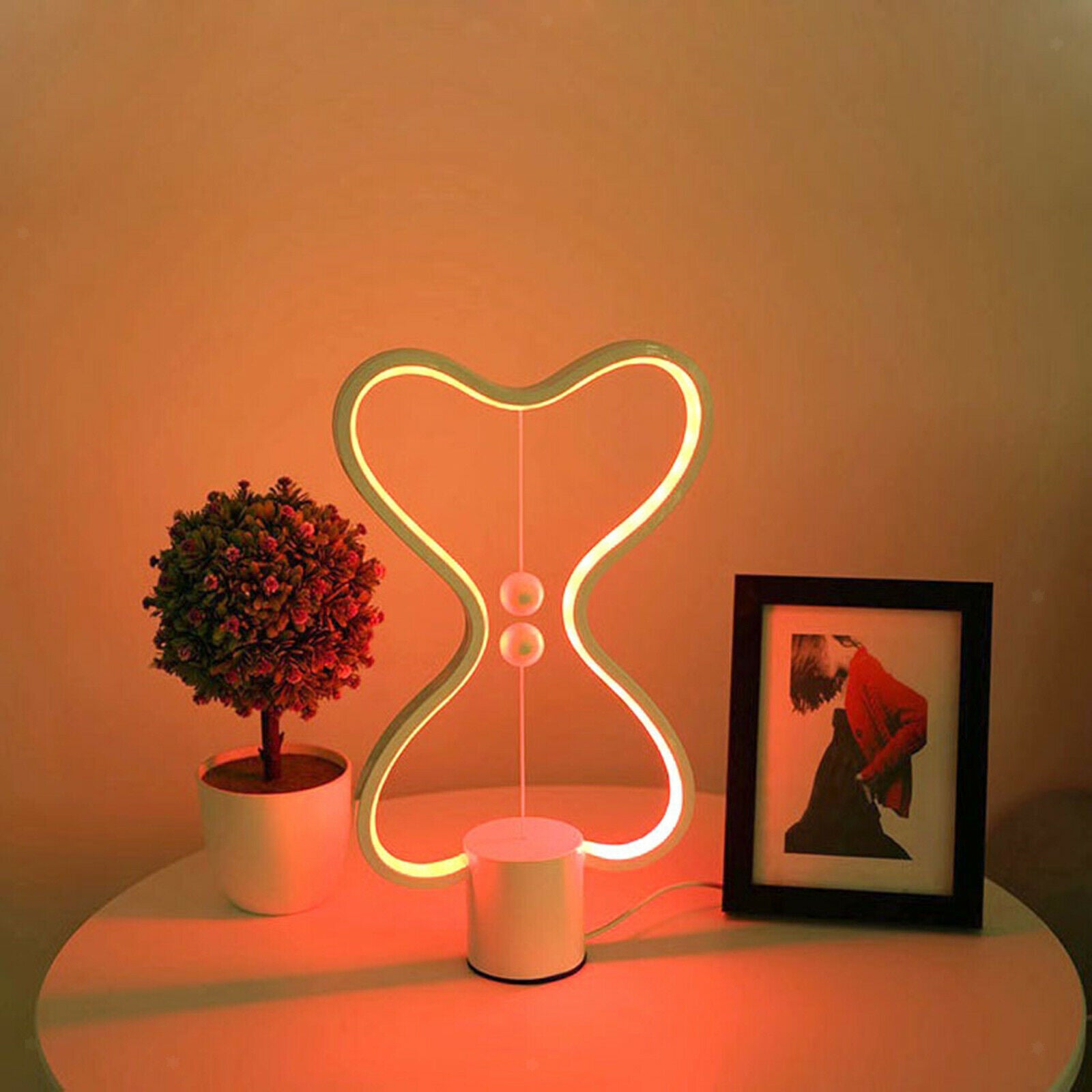 LED Balance Lamp Magnetic Switch USB LED Night Light Bedroom Table Decor