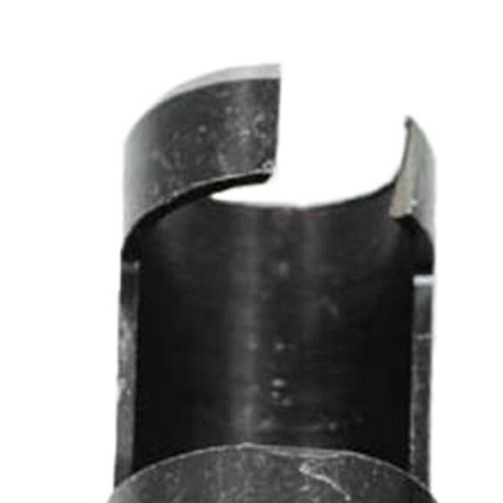 4Pcs Plug Wood Cutter Tool Set Round Shank Drill Bit Carbon Steel Black