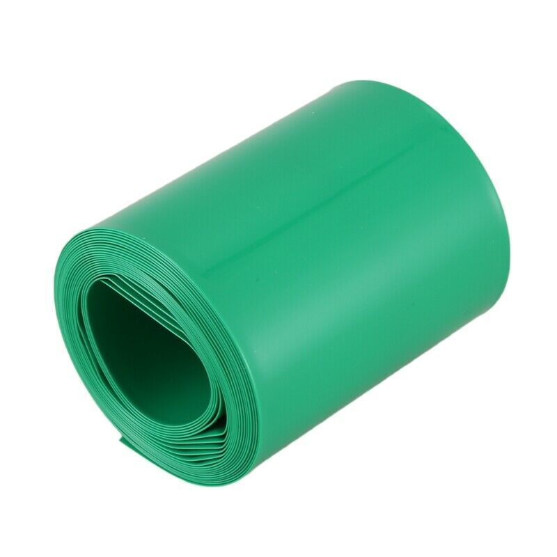 2M 50mm Dark Green PVC Heat Shrink Tubing Wrap for 2 x 18650 Battery F5X8X8