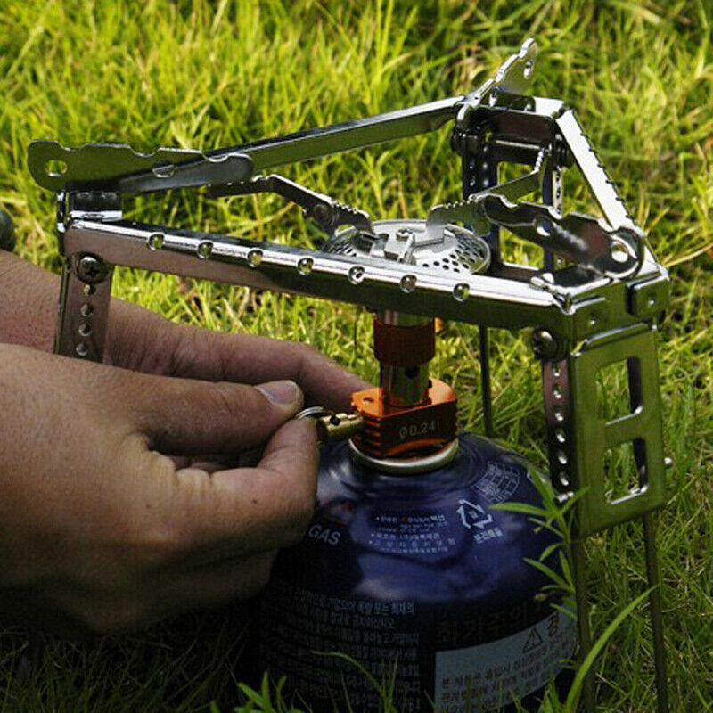 Outdoor Survival Camping Cooking Portable Pot Folding Tripod Support Stand