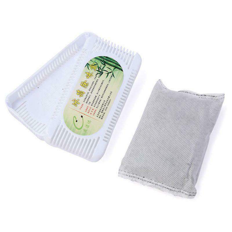 2 Box Refrigerator Air Purifier Bamboo Charcoal Activated Carbon Box Odour Smell